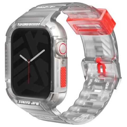 ⁨Skinarma pasek+etui Saido 2in1 Apple     Watch 45/44mm przezroczysty/clear⁩ w sklepie Wasserman.eu