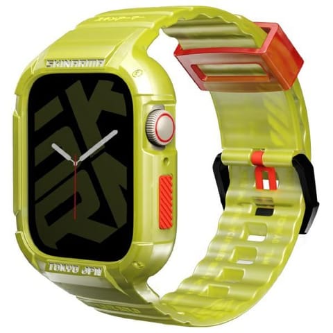 ⁨Skinarma pasek+etui Saido 2in1 Apple      Watch 45/44mm żółty/yellow neon⁩ w sklepie Wasserman.eu