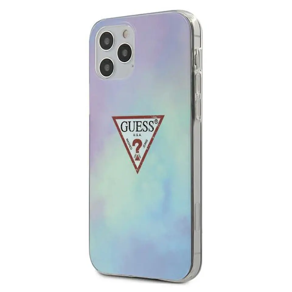 ⁨Guess GUHCP12LPCUMCGC02 iPhone 12 Pro Max 6.7" blue/blue hardcase Tie & Die Collection⁩ at Wasserman.eu