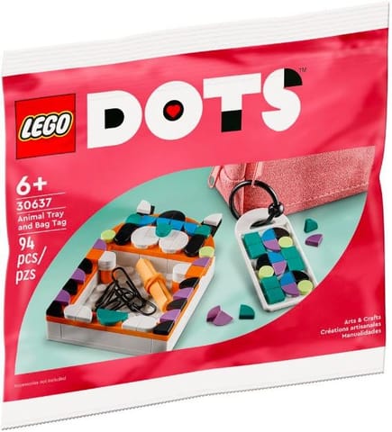 ⁨Klocki DOTS 30637 Tacka w kształcie zwierzaka i zawieszka na torbę⁩ w sklepie Wasserman.eu