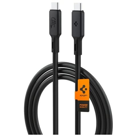 ⁨Spigen Kabel USB-C PB2203 240W PD 120cm   ArcWire czarny/black ACA06840⁩ w sklepie Wasserman.eu