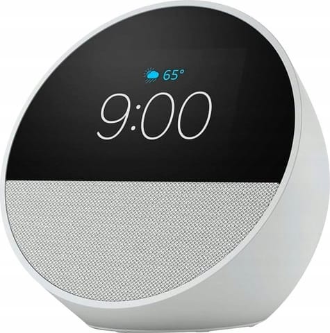 ⁨Głośnik AMAZON Echo Spot 2024 Biały (Biało-czarny )⁩ w sklepie Wasserman.eu
