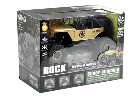 ⁨Auto Zdalnie Sterowane Jeep R/C 1:18 Złoty⁩ w sklepie Wasserman.eu