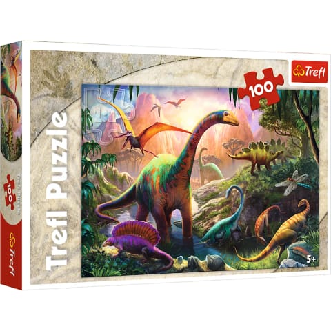 ⁨Puzzle Świat dinozaurów 100el. Trefl 16277⁩ w sklepie Wasserman.eu