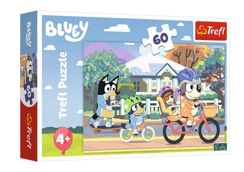 ⁨Puzzle 60el. Wesoły Bluey Trefl 17384⁩ w sklepie Wasserman.eu