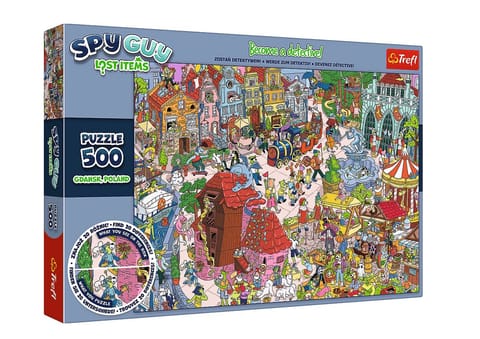 ⁨Puzzle Spy Guy Lost Items Gdańsk, Poland 500 el.Trefl 37479⁩ w sklepie Wasserman.eu
