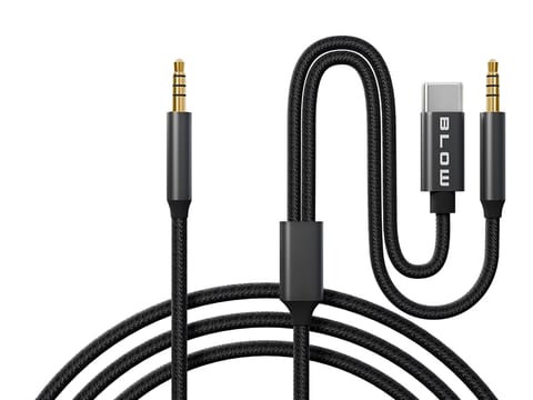 ⁨66-167# Przyłącze usb-c - jack 3,5 + jack 3,5  1,2m plecionka⁩ w sklepie Wasserman.eu