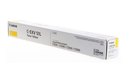 ⁨Canon oryginalny toner C-EXV51L Y, 0487C002, yellow, 26000s, low capacity⁩ w sklepie Wasserman.eu