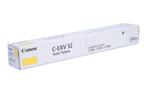 ⁨Oryginalny Toner Yellow Canon ADV iR-C7565, iR-C7570, iR-C7580 (C-EXV52Y, CEXV52Y, 1001C002)⁩ w sklepie Wasserman.eu