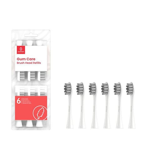 ⁨Oclean Gum Care W06 toothbrush tips (6 pcs, white)⁩ at Wasserman.eu