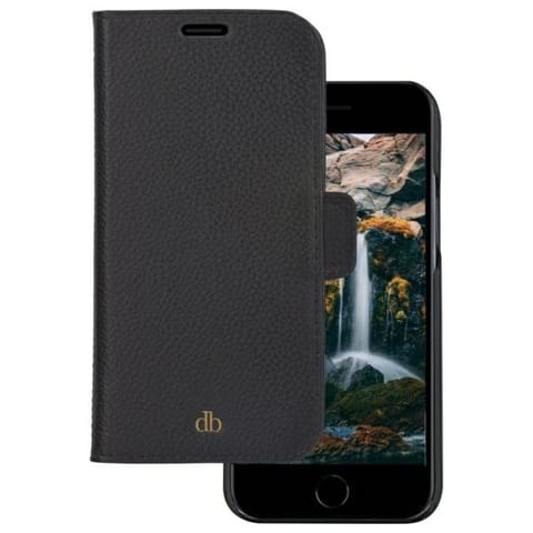 ⁨Etui dbramante 1928 New York 2w1 Wallet   do iPhone 7/8/SE 2020/SE 2022 czarny/black⁩ w sklepie Wasserman.eu