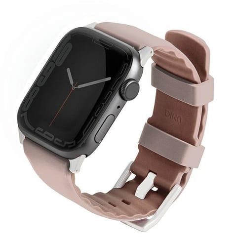 ⁨UNIQ pasek Linus Apple Watch Series 1/2/3/4/5/6/7/8/9/SE/SE2 38/40/41mm. Airosoft Silicone różowy/blush pink⁩ w sklepie Wasserman.eu