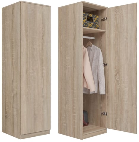 ⁨Topeshop SD-50 SON KPL bedroom wardrobe/closet 5 shelves 1 door(s) Oak⁩ at Wasserman.eu