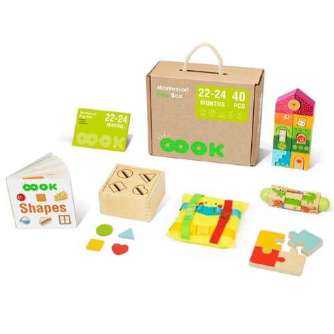 ⁨TOOKY TOY Box Pudełko XXL Montessori Edukacyjne 7w1 Sensoryczne 22-24 Mies⁩ w sklepie Wasserman.eu