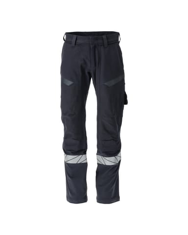 ⁨MASCOT® Spodnie z kieszeniami na kolanach ACCELERATE MULTISAFE (kolor ciemny granat/żółty hi-vis, rozmiar 76C58)⁩ w sklepie Wasserman.eu