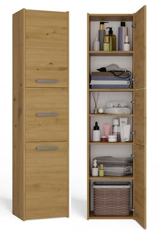 ⁨Topeshop S43 ARTISAN bathroom storage cabinet Oak⁩ at Wasserman.eu