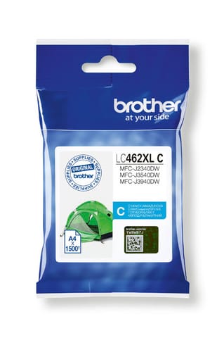 ⁨Brother Original Ink/Ink LC-462XLC, cyan, 1500s, Brother MFC J2340DW, MFC J3540DW, MFC J3940DW⁩ at Wasserman.eu