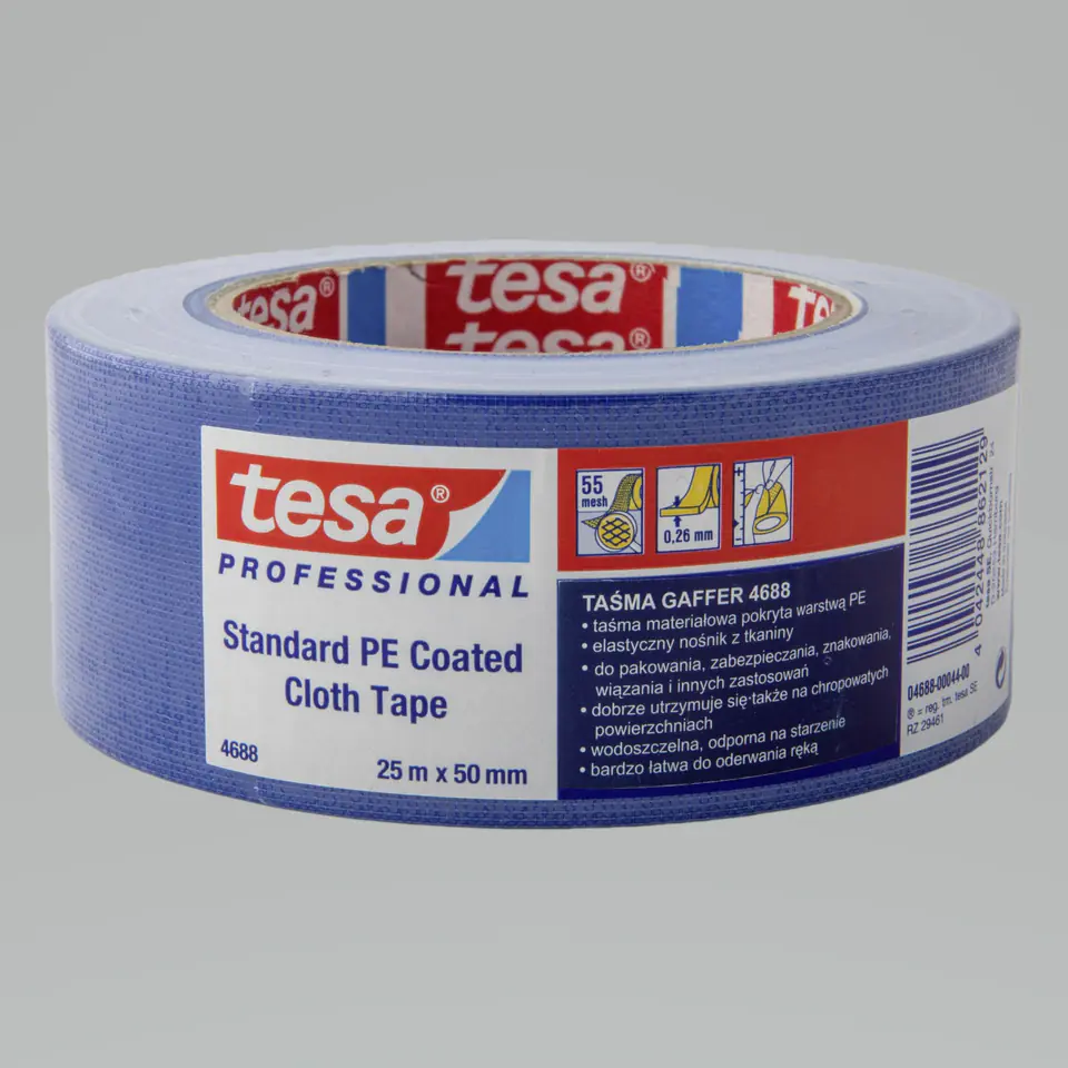 ⁨Weaving repair tape 260 gaffer 25m:50mm, blue⁩ at Wasserman.eu