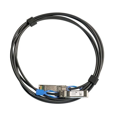 ⁨MikroTik | 25GBase Direct Attach Cable | XS+DA0001 | SFP/SFP+/SFP28 | Maksymalna odległość transferu 1 m | Obsługa SFP 1G/SFP+ 1⁩ w sklepie Wasserman.eu