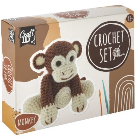 ⁨Zestaw do szydełkowania MAŁPKA 15x9x13,5cm CR1704/GE GRAFIX⁩ w sklepie Wasserman.eu