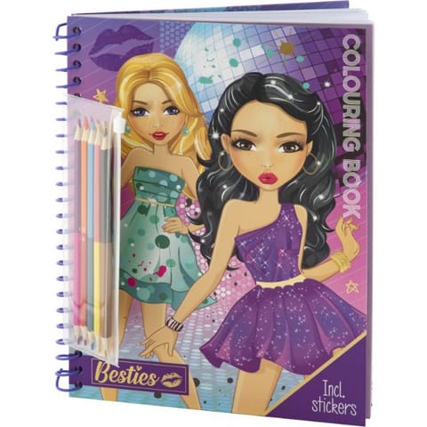 Kolorowanka A4 Moda + kredki 140003 BESTIES w sklepie Wasserman.eu