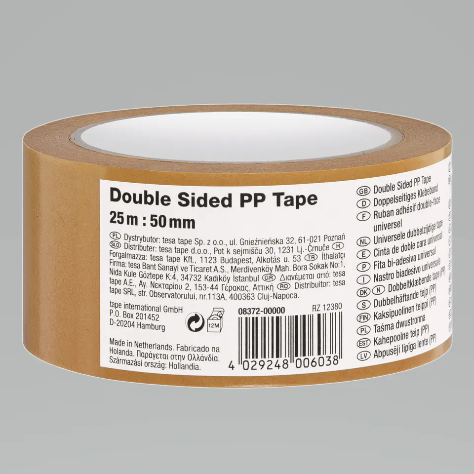 ⁨Double-sided tape pp fp 25m:50mm⁩ at Wasserman.eu