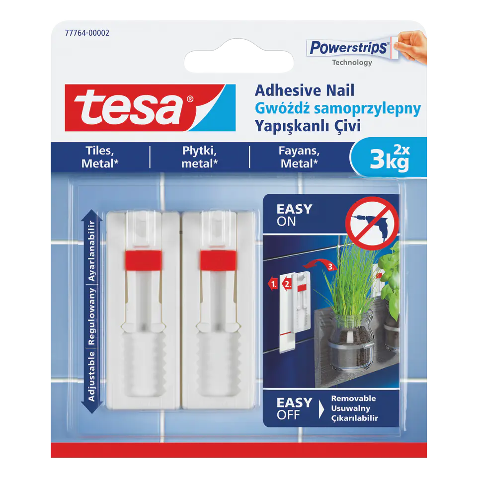 ⁨Self-adhesive nails regul.2pcs up to 3kg for tiles (+3pl.)⁩ at Wasserman.eu