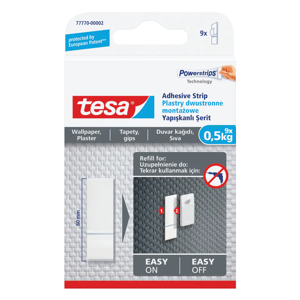 Montageputze 9pcs bis 500g für Tapeten im Wasserman.eu