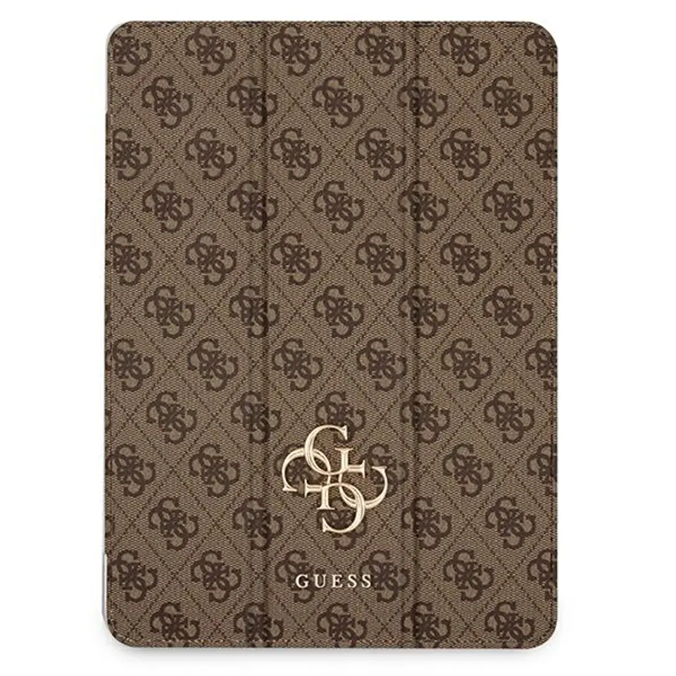 ⁨Guess GUIC11G4GFBR iPad 11" 2021 Book Cover brąz/brown 4G Collection⁩ w sklepie Wasserman.eu