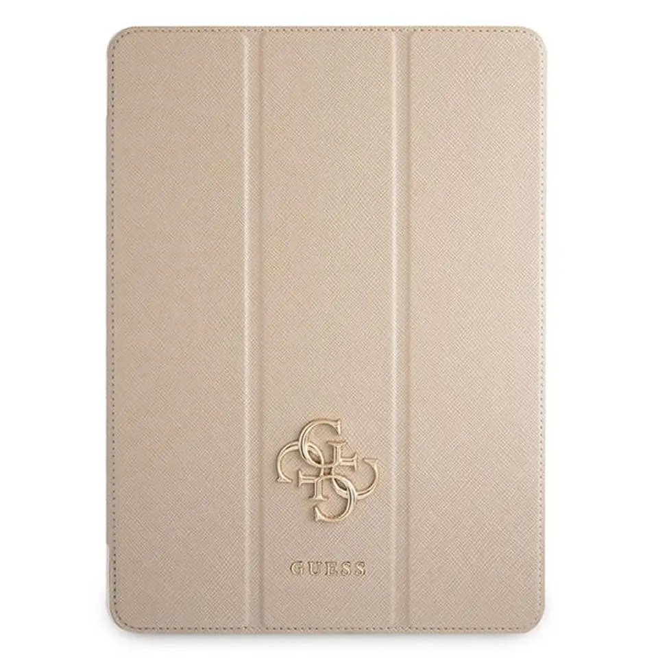 ⁨Guess GUIC11PUSASGO iPad 11" 2021 Book  Cover złoty/gold Saffiano Collection⁩ w sklepie Wasserman.eu