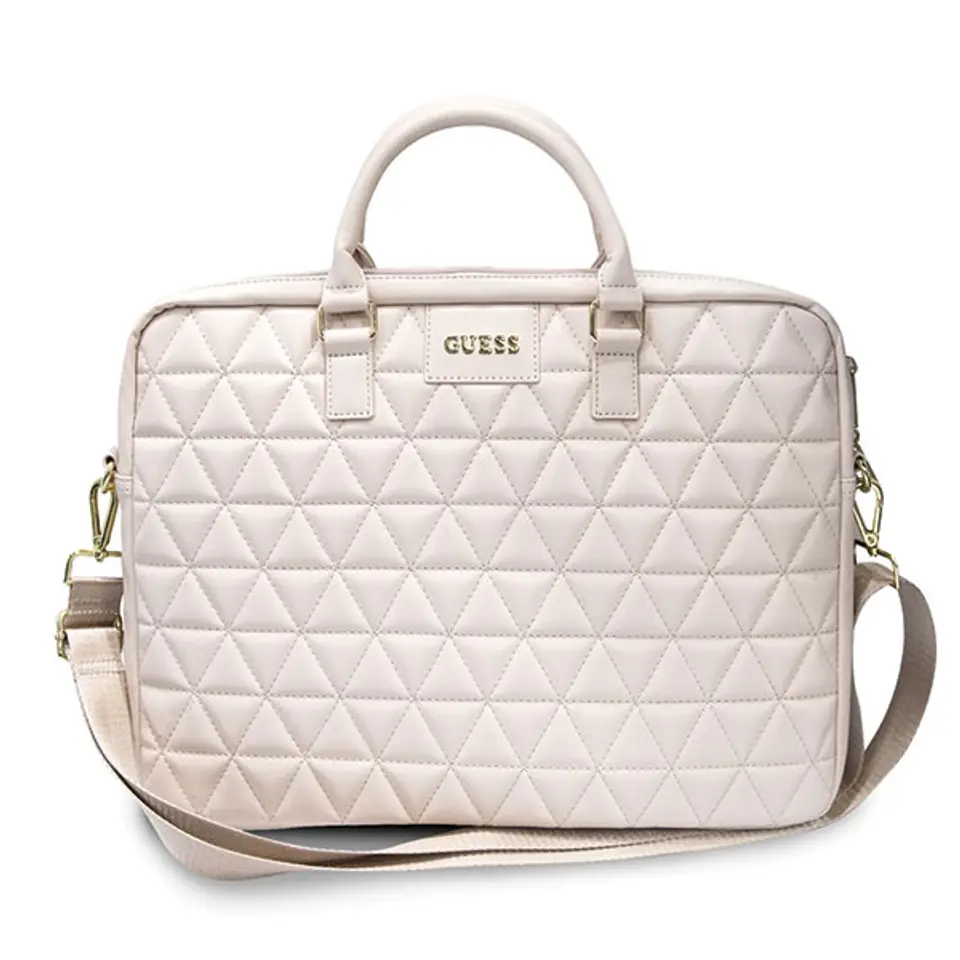 ⁨Guess Torba GUCB15QLPK 16" różowa/pink Quilted⁩ w sklepie Wasserman.eu