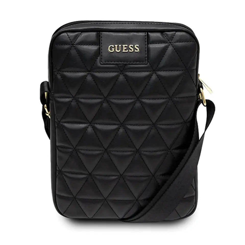 ⁨Guess Torba GUTB10QLBK 10" czarna/black Quilted Tablet Bag⁩ w sklepie Wasserman.eu