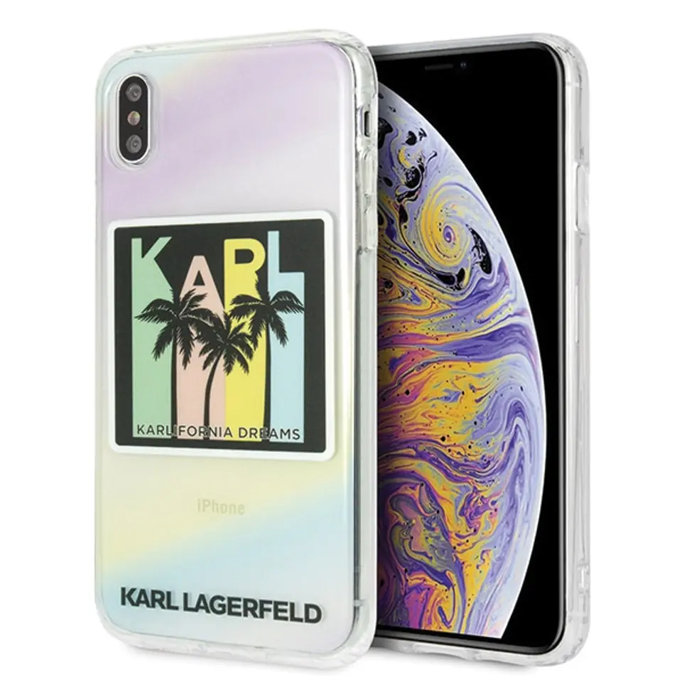 ⁨Karl Lagerfeld KLHCI65IRKD iPhone Xs Max hardcase Kalifornia Dreams⁩ w sklepie Wasserman.eu