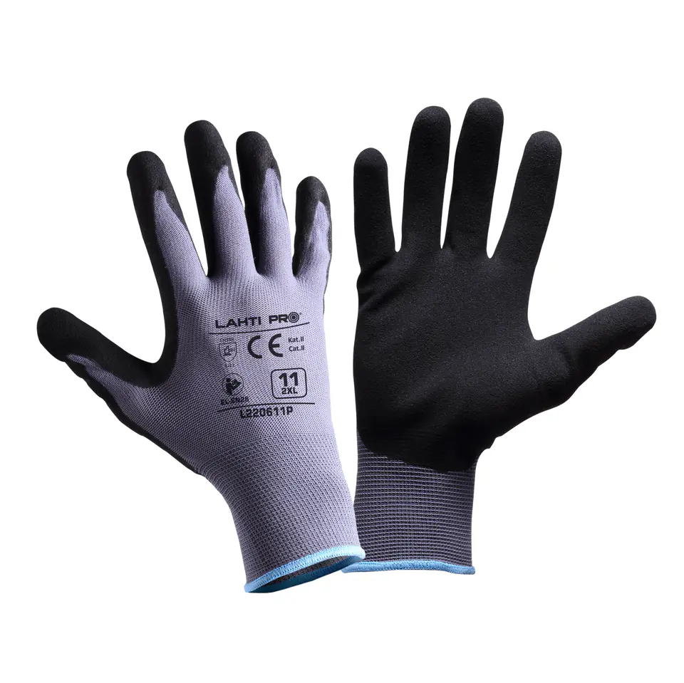 ⁨Nitr gloves. gray-charm. l220611p, card, "11", ce, lahti⁩ at Wasserman.eu