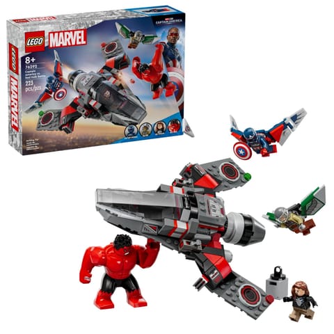 ⁨Blocks Super Heroes 76292 Captain America vs. Red Hulk Battle⁩ at Wasserman.eu