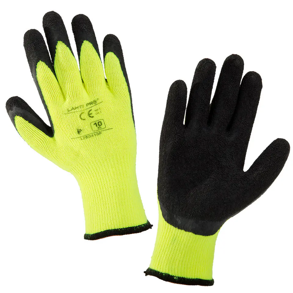 ⁨Rub gloves. czar.-żół. l250409p, card, "9", ce, lahti⁩ at Wasserman.eu