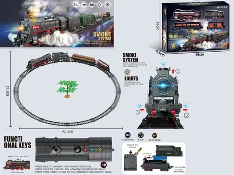 ⁨Set with train 48 pcs. smoke, light, sound⁩ at Wasserman.eu