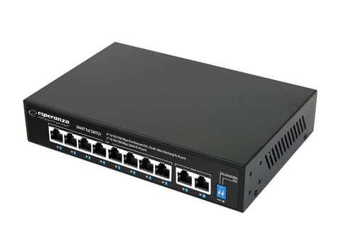 ⁨ENS108 Esperanza switch 10-portowy poe 10/100/1000 120w matrix⁩ w sklepie Wasserman.eu