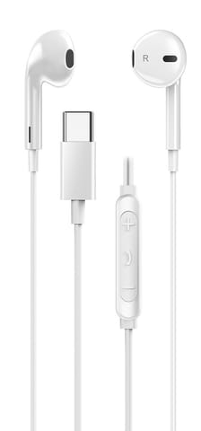 ⁨Genius HS-M365, słuchawki z mikrofonem, biała, 2.0, douszne, USB Type-C⁩ w sklepie Wasserman.eu