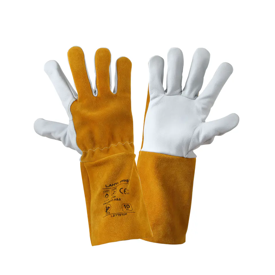 ⁨Weld gloves. goatskin, l271910p, card, "10",ce,lahti⁩ at Wasserman.eu