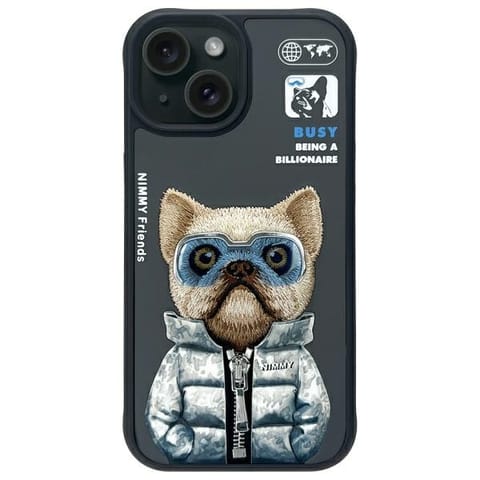 ⁨Nimmy etui iPhone 15 6.1" czarny/black   Cool&Cute 2.0 Dog⁩ w sklepie Wasserman.eu