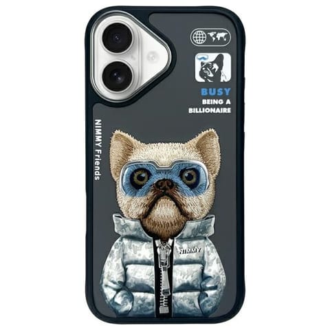 ⁨Nimmy etui iPhone 16 6.1" czarny/black   Cool&Cute 2.0 Dog⁩ w sklepie Wasserman.eu