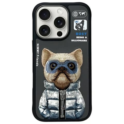 ⁨Nimmy etui iPhone 16 Pro 6.3"            czarny/black Cool&Cute 2.0 Dog⁩ w sklepie Wasserman.eu