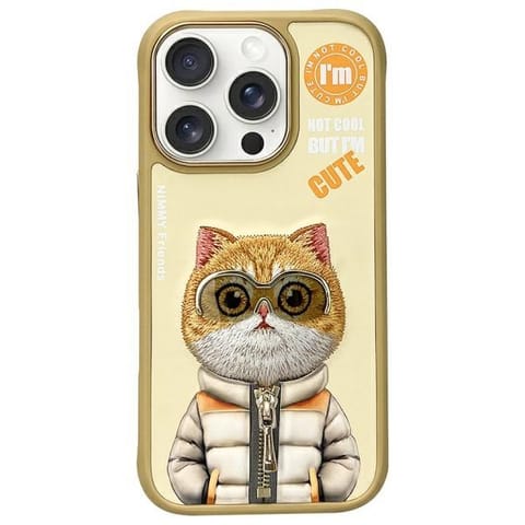 ⁨Nimmy etui iPhone 16 Pro 6.3" khaki      Cool&Cute 2.0 Cat⁩ w sklepie Wasserman.eu