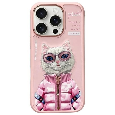 ⁨Nimmy etui iPhone 16 Pro Max 6.9"        różowy/pink Cool&Cute 2.0 Cat⁩ w sklepie Wasserman.eu