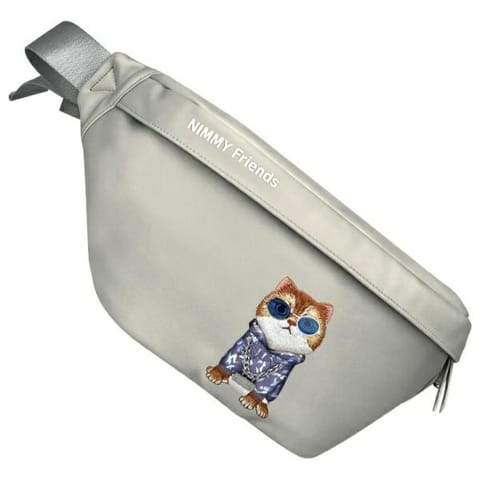 ⁨Nimmy Nerka na ramię szary/gray          Crossbody Glasses Cool Cat⁩ w sklepie Wasserman.eu