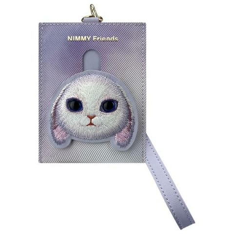 ⁨Nimmy portfel na karty fioletowy/purple  Big Eyed Pet 2.0 Rabbit⁩ w sklepie Wasserman.eu