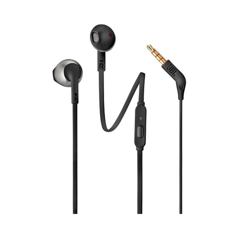 ⁨JBL T205 WIRED EARPHONES WITH MIC BLACK⁩ w sklepie Wasserman.eu