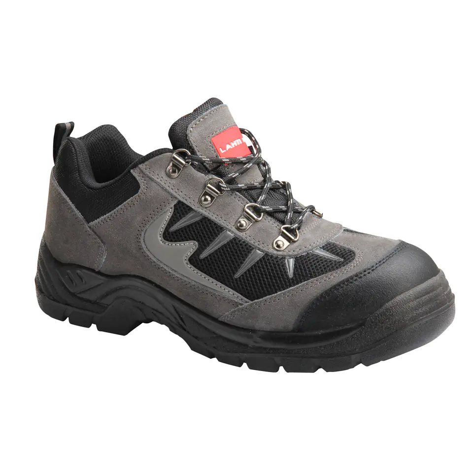 ⁨Suede shoes/knitwear. grey-black, s1p sra, "39", ce, lahti⁩ at Wasserman.eu