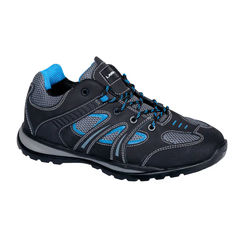 ⁨SHOES NO TOE CAP,NUBUCK/MESH,BLACK-BLUE,O1 SRA,"39",CE,LAHTI⁩ at Wasserman.eu
